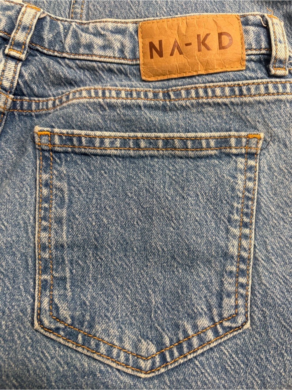 Na’kd Wide Leg Light Blue Jeans - Classic Flare Women's Jeans size 26 - Picture 5 of 7
